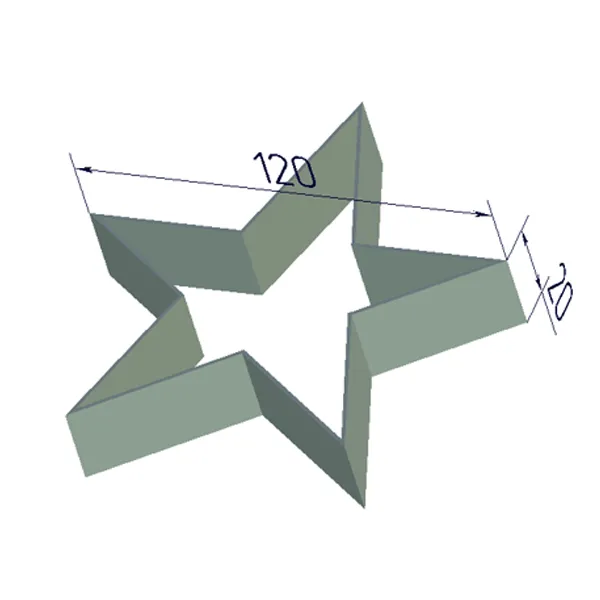 Кондитерская форма Звезда
